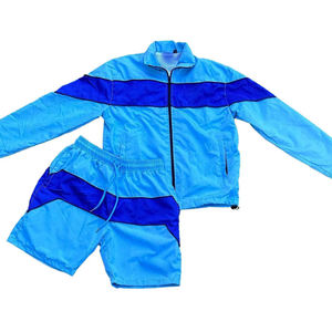 Conjunto de Chaqueta Corta con Cierre, Chaqueta Cortavientos Deportiva de Nylon y Poliéster para Hombre - Product Image 1