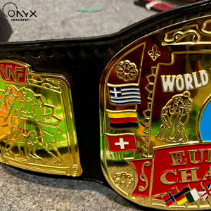 Cinturón de Campeonato Deportivo, Nuevo, Moderno, de Alta Calidad, Ligero, Resistente, Ajustable, con Placa de Cuero y Metal - Product Image 3
