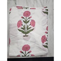Tissu en coton 100% imprimé numérique à fleurs roses, lavable, au meilleur prix de gros et multi-usages