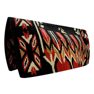 Manta de Silla de Montar Occidental Hecha a Mano de Lana Premium para Montar a Caballo, Equitación de Sendero, Equitación de Rancho, Carreras de Barriles y Aperos Ecuestres - Product Image 1