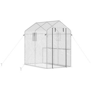 Grande Serra Moderna con Telaio in Acciaio Zincato, Legno, Metallo e PVC, Facile da Montare, per Giardini Domestici e Matrimoni - Product Image 3