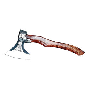 Handmade Industrial Grade Carbon Steel <b>Axe</b> <b>wood</b> Handle Full Tang 19-Inch Survival Leather Hatchet Forged Artisan <b>Axe</b> - Product Image 2