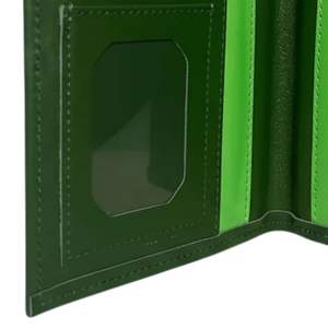 Tarjetero de Cuero AKA, Cartera Delgada Rosa Verde, Estuche para Tarjetas Premium, Porta Identificación Minimalista, Elegante para Uso Diario - Product Image 4