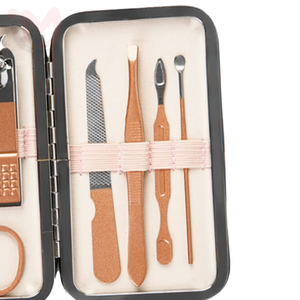 7 Piece <b>Nail</b> Care <b>Kit</b> Manicure Pedicure Set Stainless Steel Professional Grooming Tools Set - Product Image 2