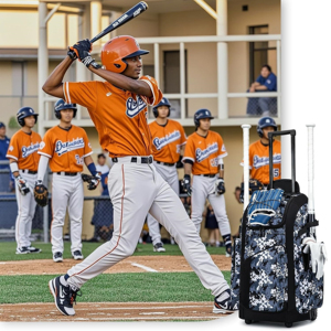 New Compact Custom Logo Eco-friendly Microfiber Baseball & Softball <b>Backpack</b> with 30-<b>40L</b> Capacity for Outdoor Sports - Product Image 6
