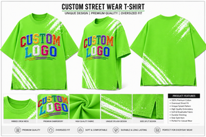 Custom Neon <b>Green</b> Graphic <b>T</b> <b>Shirt</b> Colorful Letter Print Streetwear Tee Oversized Unisex Casual <b>T</b> <b>Shirt</b> - Product Image 5