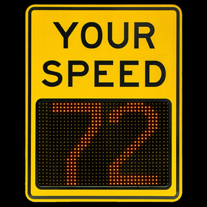 Reflective LED <b>Driver</b> Awareness <b>Sign</b> with Intelligent Radar Monitoring - Product Image 3