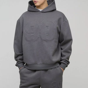 Conjunto de Sudadera con Capucha Oversize y Pantalones Acampanados para Hombre, Estampado Streetwear, Chándal de Invierno Pesado 100% Transpirable - Product Image 6