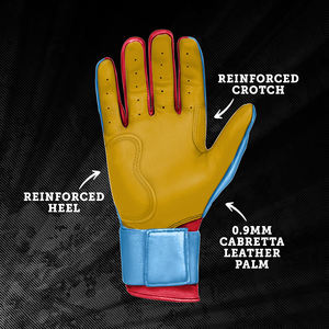 Hot Sale Best Enhancing Performance Batting Gloves Wholesale Good Price Sporty Look Solid Color Batting Gloves - Product Image 4