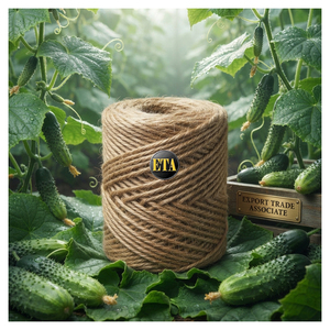 Fil de jute 100 % naturel, 2 plis, 67 lb, de qualité supérieure, écologique et texturé, pour la couture, le tricot et le tissage - Product Image 1