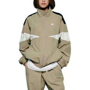 Unisex Color Block Windbreaker Jacket Custom Logo Lightweight Streetwear Tracksuit <b>Sets</b> OEM Activewear jacket for men Supplier - Product Image 2