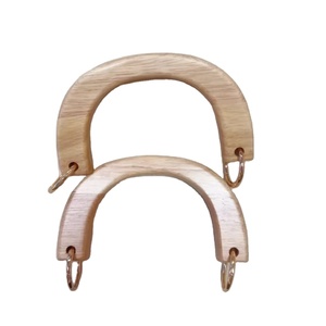 Asa de Madera Natural de Alta Calidad para Bolsos, Asa Redonda para Bolsos de Mano, Accesorios para Bolsos de Ganchillo DIY - Product Image 3