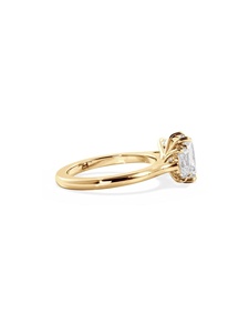 Anillo de compromiso de tres piedras con diamante cultivado en laboratorio de corte radiante – Certificado IGI 2.80 CTTW - Product Image 6