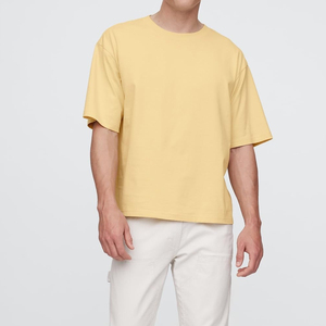 T-shirt Homme Col Rond Coupe Boxy Personnalisé avec Logo Grande Taille 2026 Nouvelle Arrivée en Coton Coupe Ample Faible MOQ - Product Image 6