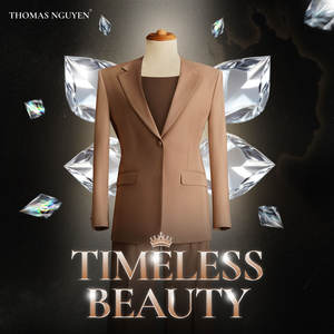 El conjunto de traje para mujer Timeless Beauty Brown es un elemento clásico y sofisticado de la Colección Femenina. - Product Image 2