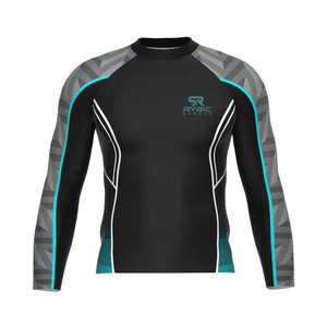 Impression par sublimation, rashguard léger, tissu respirant, vêtements de sport personnalisés, meilleur prix, vente en gros - Product Image 1