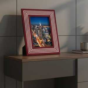 Cadre mural artisanal de luxe en MDF avec incrustations de os, résine et nacre – Artisanat décoratif élégant - Product Image 4