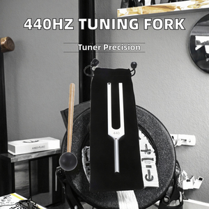 Diapason pour instruments de musique, 440Hz, outil de réglage de précision A440, pour violon, guitare, piano, avec sac à marteau en Silicone - Product Image 2