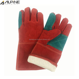 Nuevos guantes de trabajo de seguridad de manga larga Unisex, forro de algodón, cuero resistente a impactos para la industria de la soldadura, venta al por mayor - Product Image 6