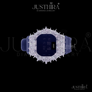 Spike Out Bezel VVS Moissanite <b>Watch</b> For <b>Mens</b> Luxury Hight Quality Handmade HipHop Style <b>Watch</b> For Best Wholesale Price - Product Image 2