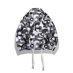 Chaqueta Bomber Deportiva Personalizada con Cremallera Completa para Hombre, Estilo Urbano, Ligera, con Estampado Aleatorio, Venta al por Mayor - Product Image 4