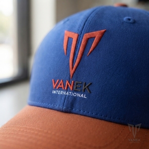VANEK INTERNATIONAL Adult Unisex <b>Baseball</b> Hat Embroidered Logo Gray Adjustable Fit Casual 100% Cotton Breathable Summer Travel - Product Image 3