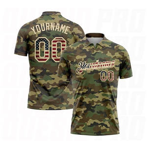 Polo de golf d'été respirant de haute qualité, style moderne et minimaliste, camouflage, manches courtes, logo personnalisé, vêtements de sport personnalisés pour jeunes - Product Image 5