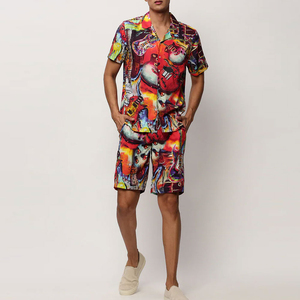 Men's Plus Size <b>Twin</b> <b>Sets</b> Summer Fashion Shirts Shorts 2 Pcs High Street Style Cotton Breathable Quick Dry <b>Twin</b> <b>Set</b> For Men's - Product Image 1