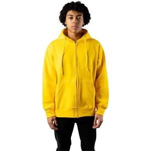 Sweats à capuche personnalisés pour hommes de haute qualité avec fermeture éclair, 100% coton, polaire surdimensionné pour l'hiver, poids lourd, couleurs et logo personnalisables - Product Image 1