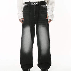 Pantalones Vaqueros de Mezclilla Holgados de Estilo Urbano Vintage para Hombre, Pantalones Casuales de Gran Tamaño Unisex - Product Image 2