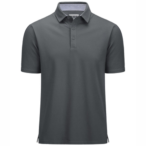 Men Eco-Friendly <b>Green</b> Short Sleeve for Shirt Solid Color Pique Knitted Vintage Casual Breathable Top - Product Image 5