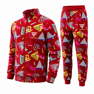 Custom Contrast Panels <b>Colour</b> Block Breathable Lightweight Nylon Windbreaker Full-Length <b>Sets</b> for Men Autumn TRACKSUIT - Product Image 3
