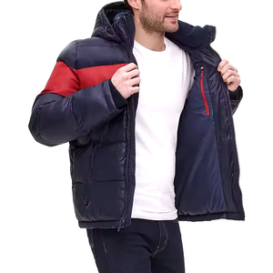 2025 Custom Men's Puffer down Jacket Hot Sale Winter <b>Bubble</b> Padded <b>Coat</b> - Product Image 2