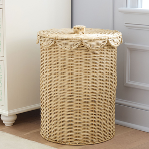 Panier de rangement rond en rotin pour chambre d'enfant, multi-usages, pour articles ménagers divers, vente en gros - Product Image 1