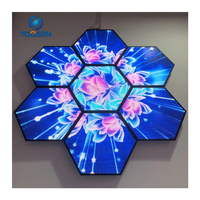 Pantalla LED Creativa para Discotecas, Video Wall con Forma Irregular para Cabina de DJ, P1.2 a P2.5, 7680Hz, para Fiestas y Lugares de Entretenimiento