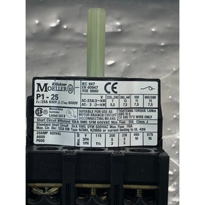 Interruptor Principal KLOCKNER MOELLER P1-25/EA/SVB, 148658 - Equipo y Piezas de Semiconductores de Confianza de Marca Global - Product Image 3