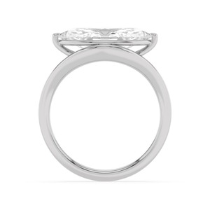 Bague de fiançailles luxueuse en or rose 10 carats avec diamant de laboratoire taille marquise 3,03 CTW - Product Image 4