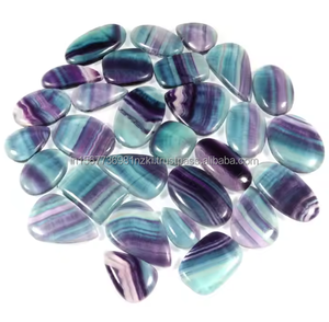 La joyería de cabujón de piedras preciosas de fluorita más vendida, hermosos colores de alta calidad y diseño único, colgante de cristal curativo - Product Image 3
