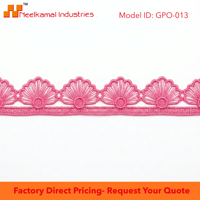Ruban de dentelle guipure rose bébé 10 mm en vrac, 20 mètres, traditionnel, écologique, pour accessoires capillaires, vêtements pour enfants, bordures de robes, artisanat et couture
