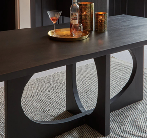 Ensemble de table à manger rectangulaire en teck massif Mon Lapin, style minimaliste - Product Image 4