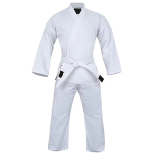 Combinaisons de karaté pour hommes personnalisées, nouveau design, vêtements d'arts martiaux en coton uni, uniformes de karaté personnalisés, envoyés par Dress Sports - Product Image 4