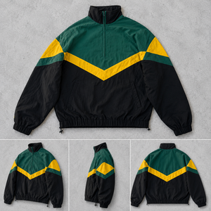 Men <b>Vintage</b> Retro Football Soccer Plus Size Adults <b>Clothes</b> New Colorblock 80 <b>90s</b> Basketball Windbreaker Jacket - Product Image 6