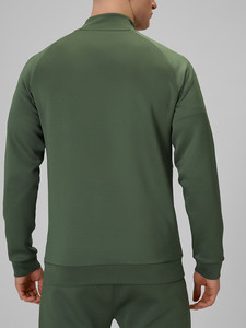 <b>Men</b>’s Half Zip Performance Tracksuit Set Premium Olive Green Activewear for <b>Men</b> <b>Slim</b> <b>Fit</b> Athletic <b>Jogger</b> Set Breathable Gym - Product Image 2