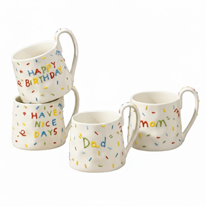 Taza de Cerámica de 301-400 ml - Diseño Clásico, Apta para Lavavajillas y Microondas, Gran Capacidad - Product Image 1