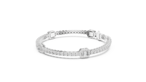 9Kt White Gold Multi Size Diamond <b>Bracelet</b> 122 Stones 5.275Ct Luxury Designer <b>Bracelet</b> Elegant Statement Bridal Party Wear - Product Image 3