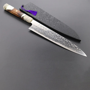 Cuchillo de Chef Burraq Personalizado Hecho a Mano, NUEVO, de Acero al Carbono, Hoja de 8 Pulgadas, Grosor de 3.0 mm, Mango de Madera, Cuidado para Mantener Seco - Product Image 5