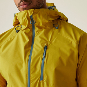 Vestes coupe-vent personnalisées en gros pour hommes, à col montant, à capuche, imperméables, respirantes, matelassées, pour la pluie et la neige - Product Image 6