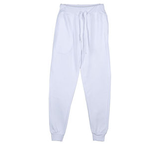 Pantalones Deportivos Rojos de Punto para Mujer, Cintura Media, Cordón Ajustable, Corte Holgado Informal, Largos, 100% Algodón, Color Sólido, para Otoño - Product Image 5