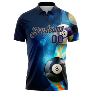 Impression personnalisée de maillots de billard, polos et t-shirts pour hommes, maillots de football et maillots de snooker pour équipes de billard - Product Image 1