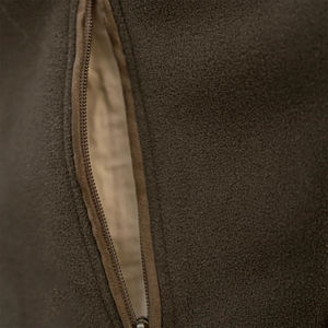 Chaqueta Unisex de Forro Polar con Cuello Alto de Lona, Cierre de Cremallera, Resistente al Viento, Abrigo Cálido de Invierno, Servicio OEM, Color Marrón, Chaquetas para Hombre - Product Image 4